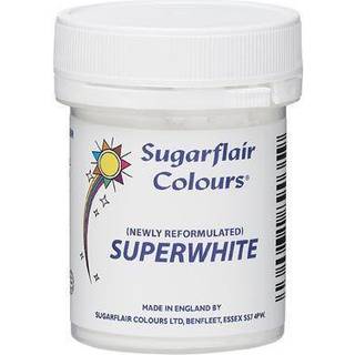 Sugarflair Pulverfarve, Super White - 20g