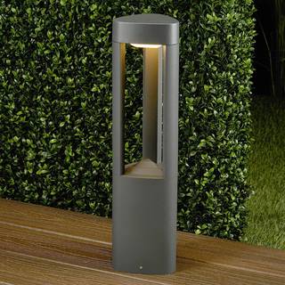 LED Sokkellampe Pirron Lucande, Sort, Aluminium, Moderne