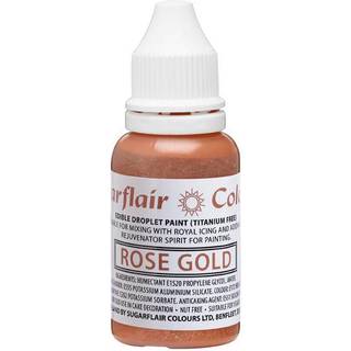Sugarflair Drypbar Pastafarve, Rose Gold - 14ml