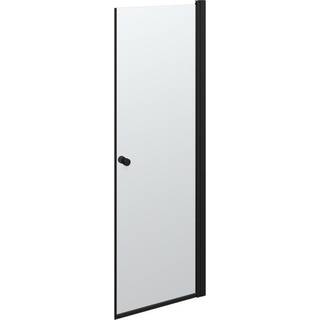 Scanbad Match A svingdør, B67-69 cm, H200 cm, sort/klart glas