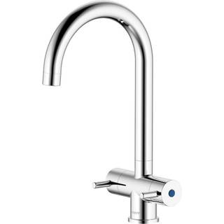 Geyser køkkenarmatur Twin krom