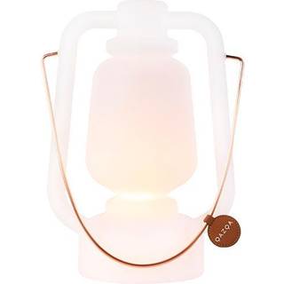 Genopladelig bordlampe 30 cm IP44 hvid - Storm Small