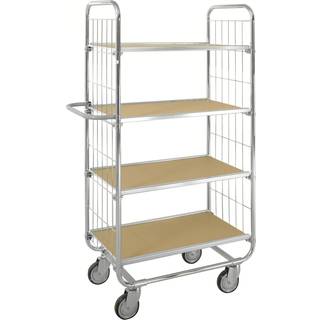 Kongamek 100 x 42,5 Elektrogalvaniseret Hyldevogn /Hvid 8000-serien