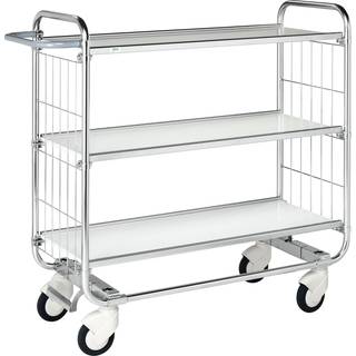 Kongamek 100 x 42,5 Elektrogalvaniseret/Hyldevogn /Hvid 8000-serien
