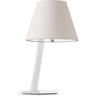 Smuk, buet MOMA bordlampe i hvid