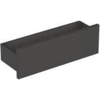 Geberit Smyle Square væghylde: B=45cm, H=14.8cm, T=15cm, lava / pulverlakeret mat, lava /lakeret mat