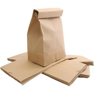 Brune papirposer 15x25x43 cm - 50 stk. i pakke