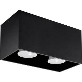 Loftslampe QUAD sort