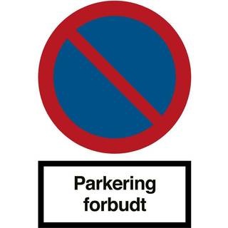 Parkering forbudt - Plast - 420 x 297 mm