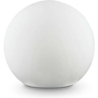 Ideal Lux Sole lampe med jordspyd, hvid, plast, Ø 30 cm