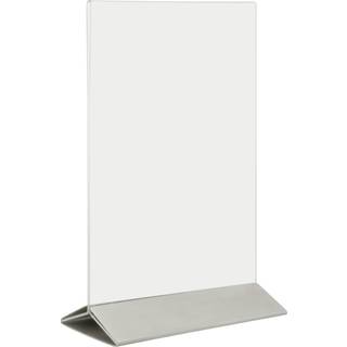 Securit Brochuredisplay | Fod i rustfrit stål | A5