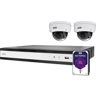 ABUS komplet sæt med NVR og 2 PoE mini-dome-kameraer