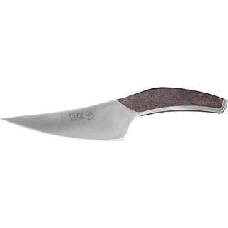 Güde Synchros Zubereitungsmesser 14 cm - CVM-Messerstahl - Griff Räuchereiche - Braun,Silber