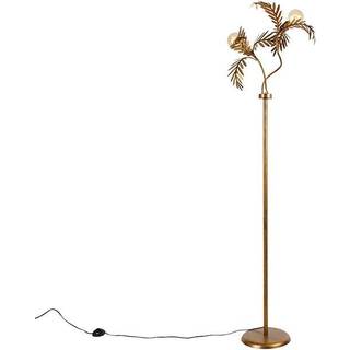 Vintage gulvlampe guld 187 cm 2-lys - Botanica