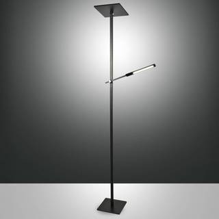 Ideal LED-gulvlampe med læsearm, sort