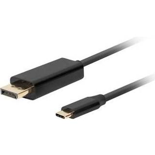 Lanberg USB-C til DisplayPort Kabel 4k 60Hz Sort - 1m