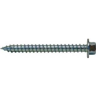 Expandet byggeskrue m/flange 6,5x60mm PK 100