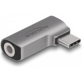 Delock Audio Adapter - USB-C til Minijack 3.5 mm - Grå