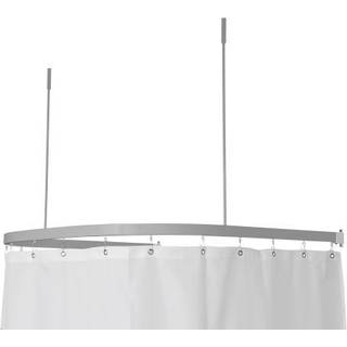 Van Der P Profil5001 FladSkinne 15x33mm U:90x90x90cm med 2xloftstøtte. Sølv