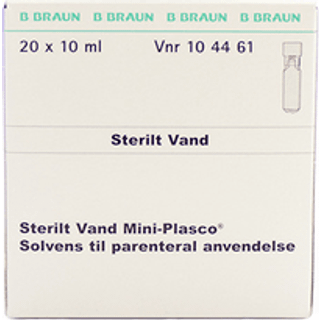 Sterilt Vand Mini-plasco 200 ml Solvens til parenteral anvendelse