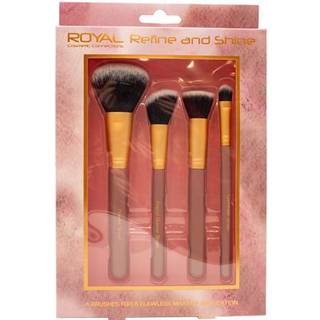Royal Refine & Shine Makeupbørstesæt - 4 Dele