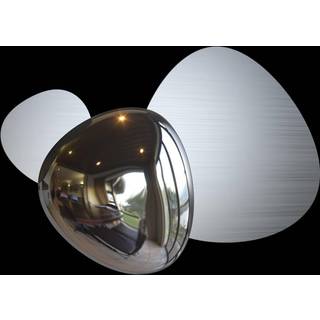Maytoni Jack-stone LED-væglampe, 36,6 cm, nikkel