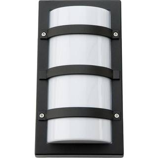 SG Armaturen Trio LED væglampe, 10,2 x 18 cm, IP65, sort