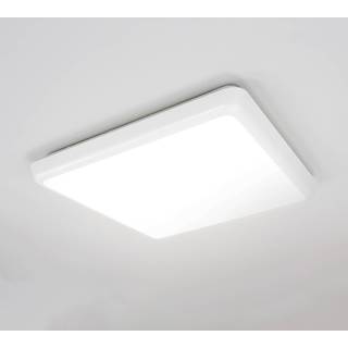 Arcchio LED-loftlampe Augustin, 30 x 30 cm, hvid, IP54