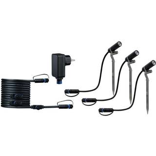 Paulmann - Plug & Shine 3 LED Havelampe Plantini IP65 Anthracite