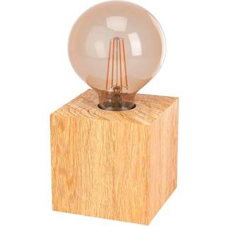 EGLO PRESTWICK 2 bordlampe, brunt træ