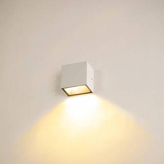 SLV Sitra Single LED udendørs-væglampe down, hvid