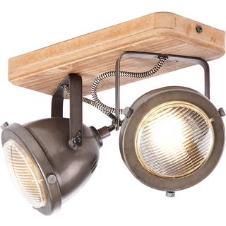 Carmen Wood - loftlampe i industrilook med 2 lys