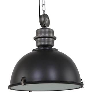 Bikkel L02 hængelampe, industriel, sort