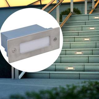 forsænket LED-trappelys 6 stk. 44x111x56 mm