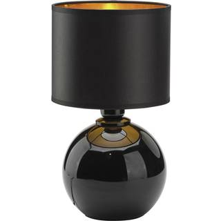 Bordlampe Palla, Ø 20 cm, sort/guld
