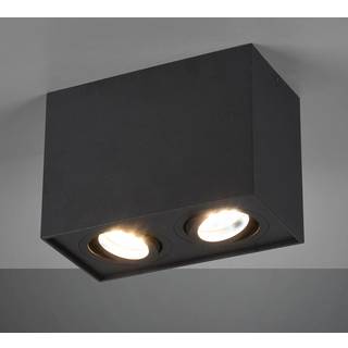 Biscuit loftlampe, 2 lyskilder, sort