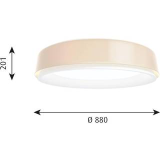 Louis Poulsen LP Grand Loftlampe Ø88 3000K & Dali Champagne