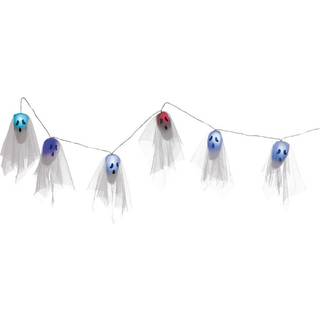Halloween spøgelse guirlande med lys - 1,7 meter