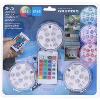 Grundig LED-spots med fjernbetjening og farveskiftende lys