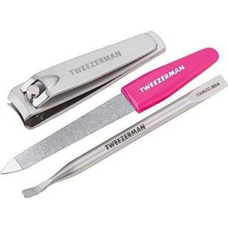 Tweezerman Metal Mini Manicure Kit inkluderer ultra-skarpe klinger til præcisionsbeskæring og neglebåndpleje