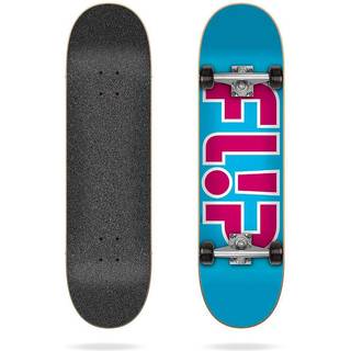 Flip Skateboard Team Outlined Light Blue 7.25 x 28