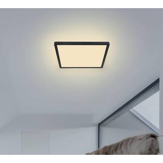 Sapana LED-loftlampe, kantet, kan dæmpes, sort