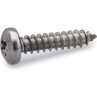 FAST pladeskrue med rundt hoved, rustfri A4, 3,5 x 19 mm - 200 stk.
