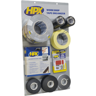 HPX værkstedssortiment i display