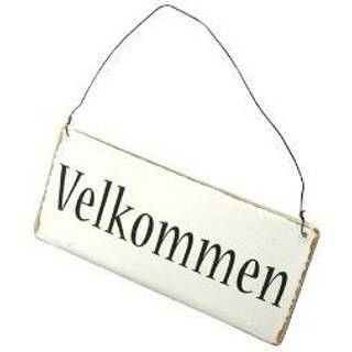 Metalskilt - Velkommen