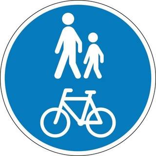 Vejskilt fællessti d 27