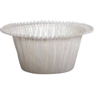 Bageform  muffin velegnet 3,5cm Ø5cm pergament hvid