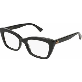 Gucci GG0165ON 001 51 Briller Kvinder Black - Shiny Black - 51mm