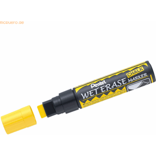 12 x Pentel SMW56 Wet Erase kridtmarker 10-15mm gul