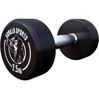 Gorilla Sports Håndvægte GS Gummi - 2,5-40 kg Vægt 7,5 kg